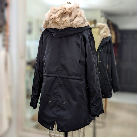 Fox Fur Lined Rain Coat - Picture 5 of 10